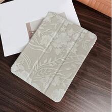 1件復古蕾絲花卉印花平板保護殼，附筆槽，兼容 iPad 10代 10.9吋 2022/Air 13(M3 2025)/Air 11(M3 2025)/11(A16 2025)，自動休眠/喚醒功能/時尚平板配件，兼容小米 5/5PR/6/6PRO/7/7PRO/Galaxy Tab S10+/S9/A9，兼容小米平板 5/6/7，兼容華為 Matepad - 彩色 - 查看 3