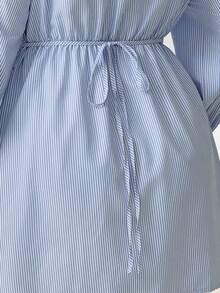 Solflare Vestido casual de y verano 2026, adecuado para salidas, fiestas, citas, cumpleaños, festivales de música, vuelta al colegio, viajes, San Val - Azul y blanco - Ver 8
