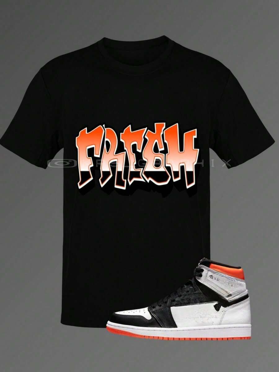 Match 5 Shattered Backboard T-Shirt - Shattered Backboard 5s -Shi - Black - View 1
