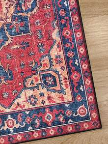 Chilai Home Boho Rug, Runner Rug, Washable Floor Mat for Home Decor, Livingroom rug, Non-Slip Kitchen Runner Rug, Made in Turkiye 80x200 cm, 80x300 cm,100x200 cm, 120x180 cm - 寶藍色 - 查看 4