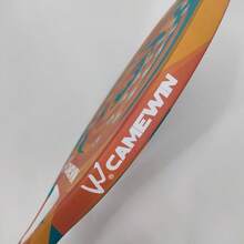 W®CAMEWIN 新款板式網球拍 沙灘網球拍 50%碳纖維 戶外運動網球拍 EVA發泡內芯 通用球拍 男女成人適用 新幾何圖案 表面粗糙 送禮用 附網球拍袋 - 橘色 - 查看 7