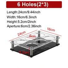 Acrylic Bracket Agave 6/12/24 Holes Glass Holder, Transparency Tray, Wine Glass Shot Glass Storage Rack, Bar Whiskey Glass Base, Suitable For Party Bar Club Family Gathering Collection - View 16