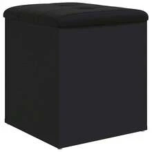 vidaXL Sitzbank Mit Stauraum Schwarz 42x42x45 Cm Holzwerkstoff, Schuhbank, Flurbank, Dielenbank, Bank, Aufbewahrungsbank, Flurbank Mit Stauraum - Black - View 7