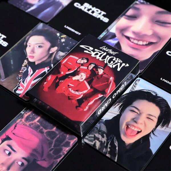 55 piezas Tarjetas Lomo LNGSHOT Jay Park Nuevo Grupo de Chicos SHOT CALLERS Álbum de Debut Tarjetas Fotográficas de Estrellas Mercancía K-POP Regalo