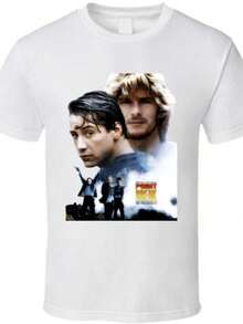 Camiseta de la película de acción Point Break con Keanu Reeves - Blanco - Ver 1