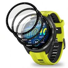 [3pcs]PMMA Composite Material Screen Protector, Compatible With Forerunner 965 Smartwatch. High Definition Transparent/Scratch-Resistant 3D Curved Screen Protector, Compatible With Forerunner 965 - 3pcs for Forerunner 965 - View 2