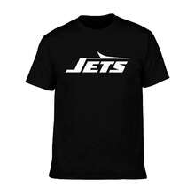 New York Jets Men's T-Shirt, Soft And Stretchy Cotton, Round Neck, Comfortable Slim Fit, Breathable And Durable, Basic For Everyday Wear, Office Or Casual Outings - 黑色 - 查看 7