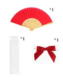 1/3/10/15/30 peças Leques de papel dobráveis minimalistas essenciais para o verão, estilos branco e colorido, leques portáteis de mão, adequados para casamento, festa, cerimónia de batismo, presentes para a noiva, decoração DIY e adereços de fotografia - Multicolorido - Ver 30