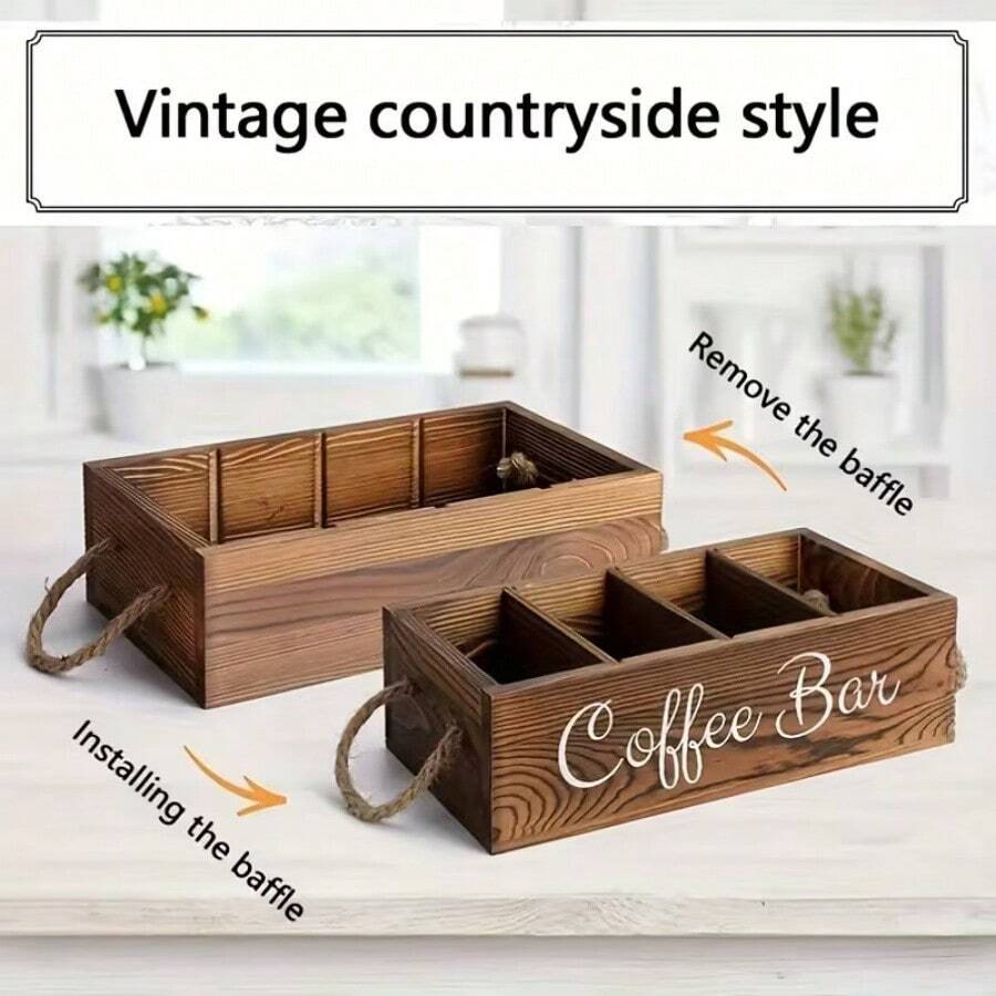 Living Room, Kitchen, Coffee Storage Box, Best Holiday Gift - Multicolor - View 1