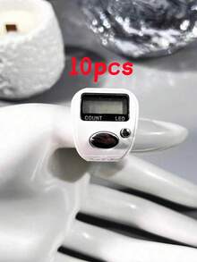Multi-Color Optional Ring-Style LED Digital Counter, Wearable Manual Electronic Tally Counter, One-Click Reset To Zero, Clear Nighttime Reading Without Eye Strain, Compact Lightweight Long Battery Life Durable Model, Macaron Matte Solid Color Versatile Design, Suitable For Buddhist Prayer Counting / Crochet Stitch Counting / Exercise Tracking / Nighttime Work Counting / Daily Portable Counting - Multicolor - View 15