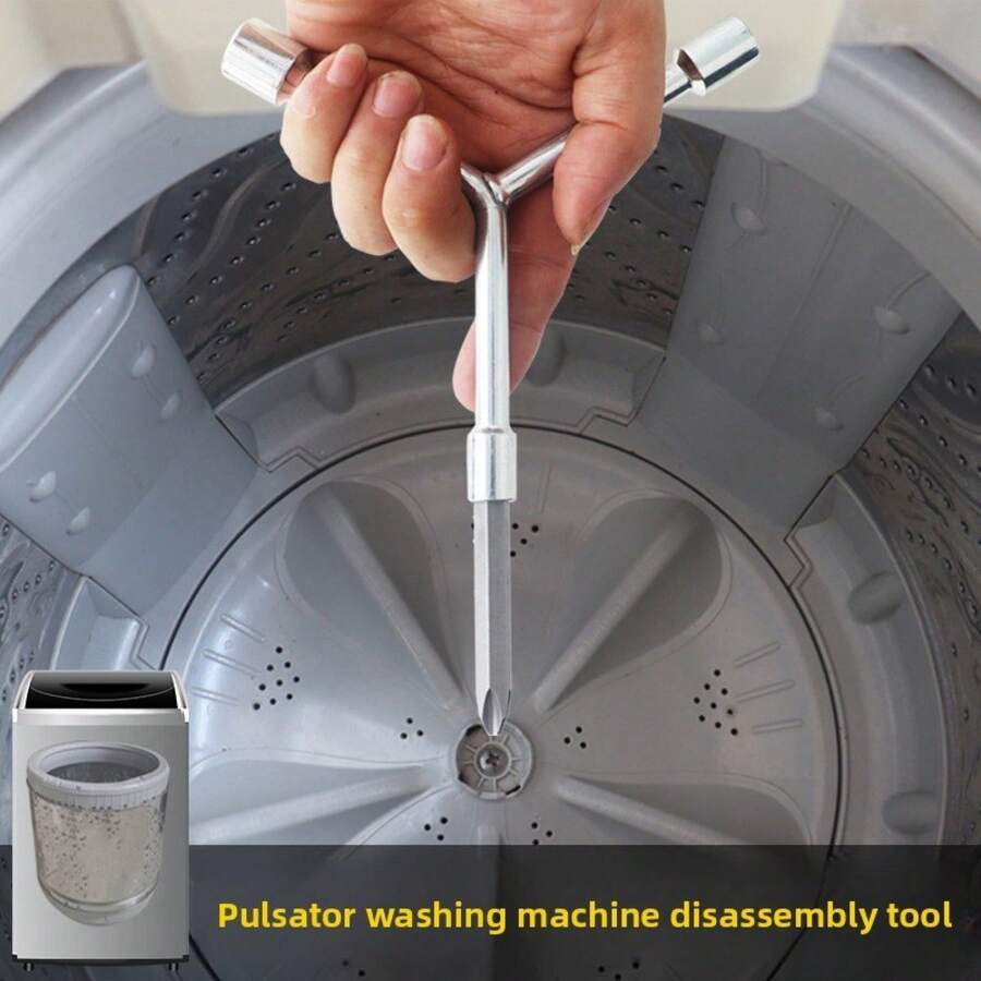 8-Piece Washing Machine Agitator/Impeller Removal Tool Set – A Versatile Combination Of Inner Tub Removal Wrenches And Pullers; Heavy-Duty Disassembly Tools Designed For Deep Cleaning And Appliance Maintenance. - A - View 1