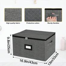 Boîtes de rangement pour verres à pied - Gris foncé 2 pièces - Voir 6