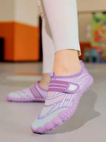 New Multifunctional Children's Casual Shoes Suitable For Indoor And Outdoor Use, Beach Water Shoes For Boys And Girls, Multiple Colors Available, Rubber Sole, Breathable Quick-Drying Upper - Purple - View 7