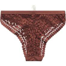 Jessica Simpson Women's Tanga Underwear - 3 Pack/6 Pack Soft Microfiber Lace Back Panties - Breathable Underwear For Women - Rose (3pk) - View 6