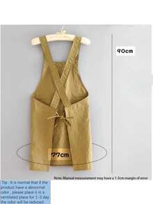 A Solid Color Crossover Front Sleeveless Apron, A Simple And Fashionable New Design, Suitable For Home Kitchen Use. Waterproof And Oil-Proof, Ideal For Cooking And Dining. - Multicolor - View 2