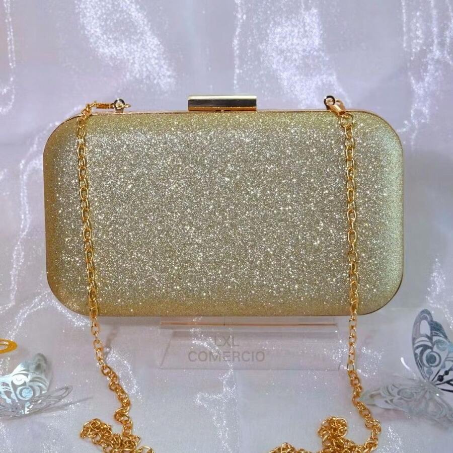 Bolsa Tiracolo / Carteira Feminina Com Glitter Para Festa / Banquete / Casamento WT168-3