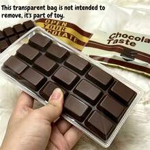 1pc Soft Large Chocolate Slow Rebound Squeeze Stress Relief - Fun Fingertip - Soft Touch Cookie - Creative Prank - Pocket Portable - Desktop Decoration - Easter - Holiday Party Birthday Gift - Ideal Desktop Ornament - Essential For Pranking Friends - Holiday And Birthday Party Ideal Choice - Multicolor - View 2