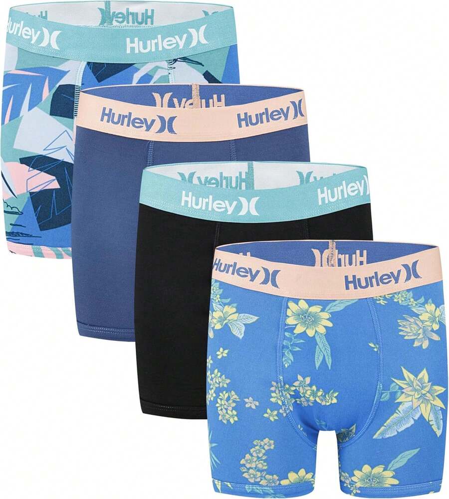 Hurley Boys' Multi-Pack Performance Boxer Briefs - Santiago - View 1
