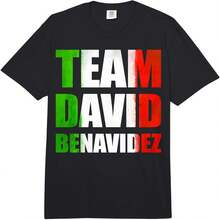 Camiseta de boxeo para adulto de peso pesado del equipo mexicano Benavides Boxing Team Boxer Comfort Color - Negro - Ver 2