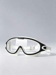 1對成人游泳護目鏡，高清晰度防水防霧泳鏡，中性款，PC鏡片，矽膠快調式錶帶，適合夏季游泳者 - B - 查看 13