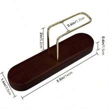 1 pièce Support de filtre à café en bois de noyer naturel, support de filtre à café vintage pour infusion, accessoire de café pratique pour la maison, étagère de rangement de bureau polyvalente, convient pour la cuisine de la maison et les fournitures scolaires - Multicolore - Voir 5