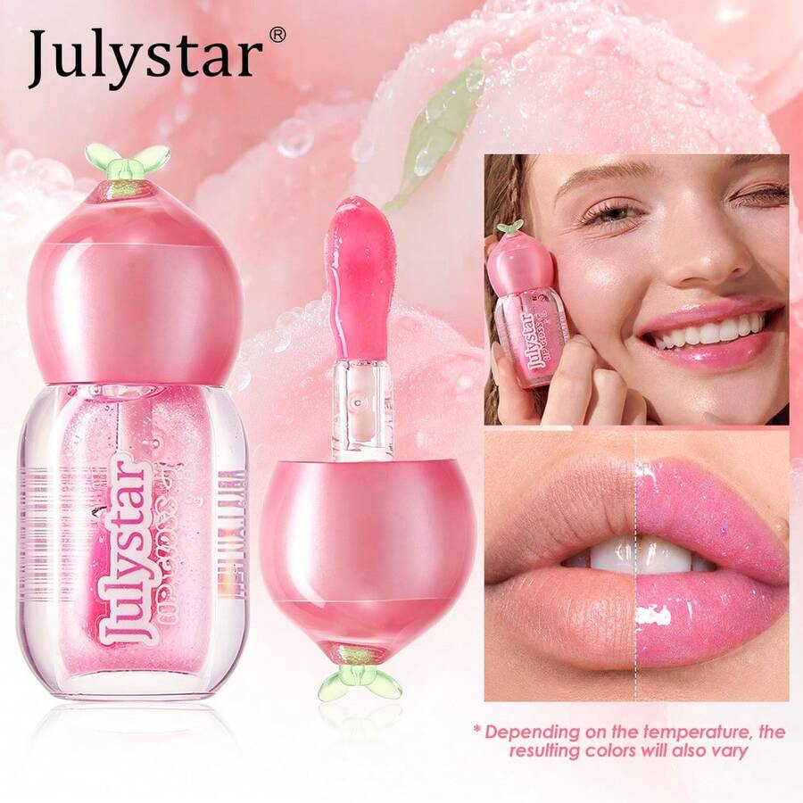 Aceite de labios nutritivo con brillo, brillo de labios de alto brillo que cambia de color, cuidado de labios hidratante, maquillaje para mujeres y niñas - ninguno - Ver 1