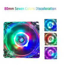 桌上型電腦機殼散熱風扇 RGB 變色燈 大尺寸 4-Pin 介面 串聯透明風扇 機殼散熱裝飾 散熱風扇 - 查看 7