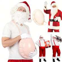 1pc/2pcs Inflatable Pregnant Belly, PVC Material, Realistic Pregnant Belly, Performance Prop, Party Entertainment Supplies, Fun Decoration - View 5