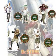Anime Dr Stone Acrylic Stand Senku Ishigami Chibi Figure BBQ Theme Rantaro Desk Sign Plate Ornament Fans Collectible Gift Set - Multicolor - View 14