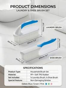 1pc Thickened Multi-Functional Shoe & Clothing Brush, Soft Non-Scratch Bristles, Ultra-Fine High-Density Cleaning Tool, Multiple Colors Available - Home Essential, Suitable For Sneakers, Fabric Care And Daily Washing - Multi-functional Brush - View 5