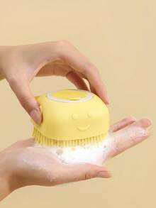 1/2pcs Soft Silicone Bath Brush, Gentle Exfoliating Massager, Multi-Functional Bathing Tool, Can Be Used As Storage Bag, Storage Box, Container And Hair Clip (Random Color) - Random Style and Color - View 10