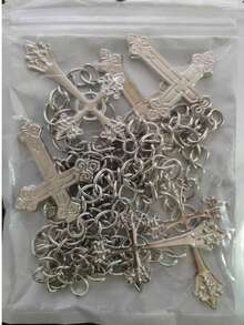 Retro Cross Waist Chain, Punk Style Versatile Metal Chain Accessory, Suitable For Skirts - Multicolor - View 6