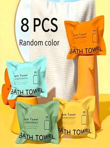 2/5/10pcs Compression Bath Towel - Fast Drying Portable Disposable Travel Bath Towel, Independent Packaging,Travel Must Haves,Cooling Towels,Camping Essentials Suitable For Fitness, Spa, Hotel, Camping Essential For Fitness, Durable Travel Supplies - Multicolor - View 16