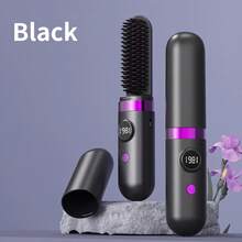 2-In-1 Cordless Styler: Curls & Straightens. Negative-Ion Tech, Infrared Comb, 3 Heat Settings. Portable, Heat-Resistant With Dust Cover. Ideal Gift. - B - View 14