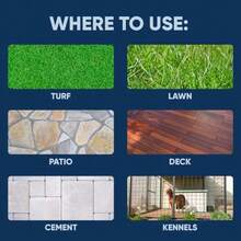 Strong Outdoor Odor Eliminator Outside Dog Urine Enzyme Cleaner Powerful Pet, Cat, Animal Scent Deodorizer Professional Strength For Yard, Turf, Kennels, Patios, Decks Gallon With Sprayer - White - View 5