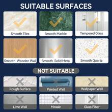 Shower Rack Replacement Rubber, Shower Seal Strip, Strong Adhesive Hook, Waterproof Sticker, No Drilling Required, Suitable For Bathroom Rack And Kitchen Rack - Multicolor - View 5