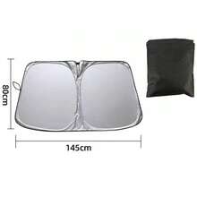 1pc Portable Car Windshield Sun Shade, Universal Foldable Front Window Sun Curtain, Suitable For Sedan, SUV, Truck, Heat Insulation & UV Protection, Summer Car Accessory - A - View 11