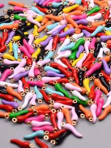 20pcs Color Block Chili Shape DIY Pendant - Multicolor - View 3