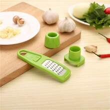 1-2pcs Multi-Function Garlic Chopper & Slicer, Portable Plastic Garlic Press, 2-In-1 Manual Garlic Mincer, Can Make Garlic Paste & Slices, Quick Garlic Crushing & Slicing Kitchen Tool, Easy To Clean Small Garlic Chopper For Home Cooking - A - View 4