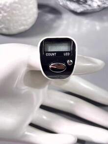 Multi-Color Optional Ring-Style LED Digital Counter, Wearable Manual Electronic Tally Counter, One-Click Reset To Zero, Clear Nighttime Reading Without Eye Strain, Compact Lightweight Long Battery Life Durable Model, Macaron Matte Solid Color Versatile Design, Suitable For Buddhist Prayer Counting / Crochet Stitch Counting / Exercise Tracking / Nighttime Work Counting / Daily Portable Counting - Multicolor - View 9