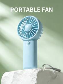 AOYI Small Portable Handheld Fan, Battery Powered Personal Handheld Fan, One-Button Control, Essential Cool Breeze For Summer, Suitable For Travel, Home, Office, School, Vacation, Outings, Eyelash Makeup (AAA Batteries Not Included) - Handheld - View 5