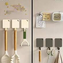 1/2/4pcs Set Of Magnetic Hooks For Fridge And Oven - Wall-Mounted Kitchen Storage Hooks, Strong Adhesion, Easy Installation, Modern Design Suitable For Hanging Towels, Keys, Utensils, Etc - View 3