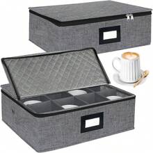 2 porte-gobelets, gris foncé