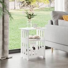 1pc Nordic Mini Square Coffee Table, Creative Minimalist Side Table For Living Room, Compact End Table For Small Spaces, Bedroom Bedside Cabinet, Balcony Leisure Table, Home Storage & Display Stand, Housewarming Gift - Multicolor - View 7