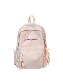 New Fresh Sweet Cute Women's Backpack, High-End Large Capacity Student School Bag, Suitable For Middle School, High School And College Students, Back To School Season, Waterproof - Multicolor - View 12