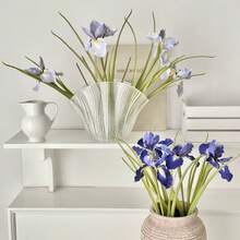 1PC Artificial Iris Flower, Faux Flower For Wedding, Hotel, Homestay, Home Decor, Vase Arrangement Floral Material - 1 Piece - View 5