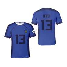 Nagi 3D Printed Anime Blue Lock Soccer Jersey For Men And Women, Short Sleeve, Sporty Style, Y2k, Harajuku, Cosplay. - L50324094651 - 查看 1