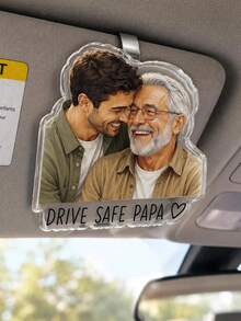 客製化壓克力「Dad」照片車用夾 - 個性化「Dad Driving」遮陽板裝飾 - 適合父親節送給爸爸或爺爺的完美禮物 - 多色13 - 查看 5