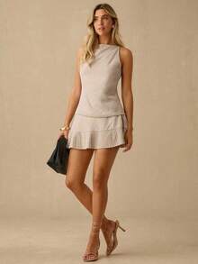 Women Midi Dresses - Marron - View 5