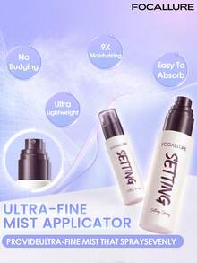 FOCALLURE 65ml Perfect Long-Lasting Setting Spray, Ultra-Fine Mist Non-Sticky, Hydrating Oil-Control, Sweat-Resistant Smudge-Proof Non-Drying Non-Sticky, Suitable For Multiple Occasions, Skin-Friendly Formula, Daily Makeup Essential - 65ml - View 8